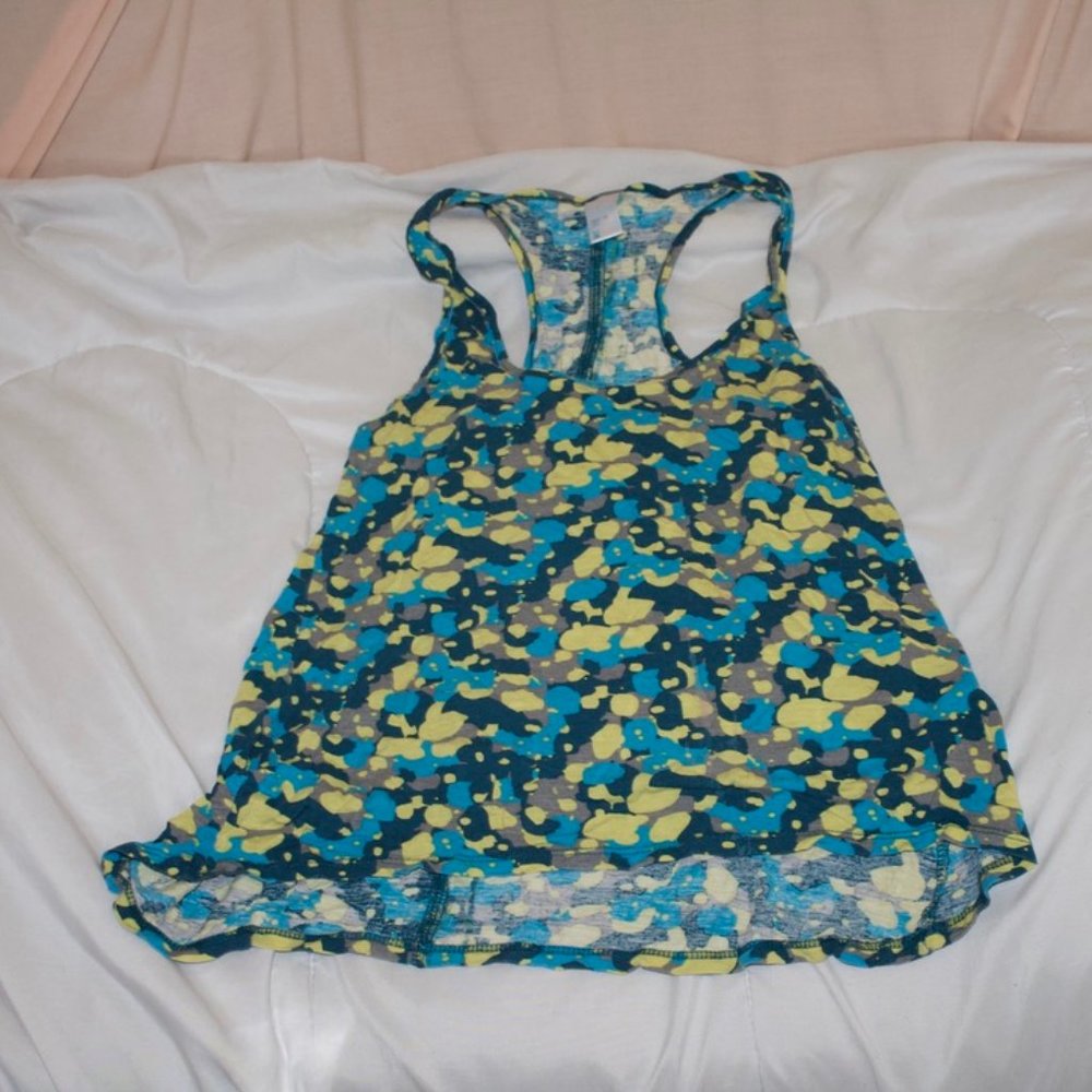 Blue and Grey Tank Top